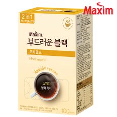 맥심 부드러운 블랙 모카골드 2in1 커피믹스 100T X8개 /설탕있는 커피/대용량