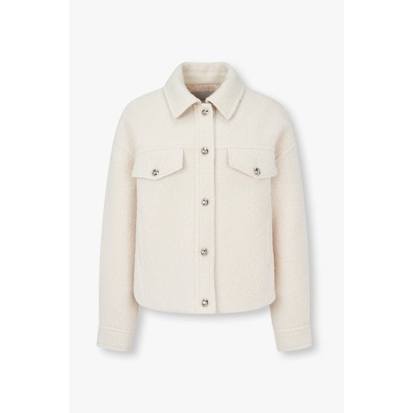 [파주점] 알파카 블렌드 숏 셔츠 자켓 7126110502