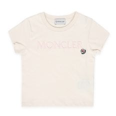 몽클레어 24 S/S 키즈 레터링 로고 패치 반팔(크림) 8C00005 83907 050 /국내당일발송