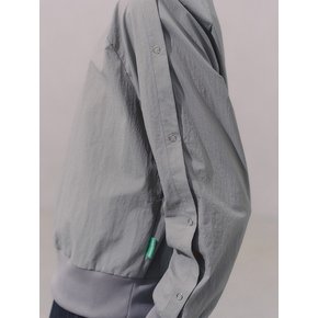 소매 트임 우븐 맨투맨_KHAKI