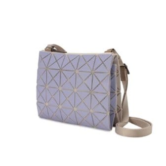 바오바오 BAOBAO ISSEY MIYAKE 24SS DUO SHOULDER BAG / BB46AG811 (Lavender/Beige)