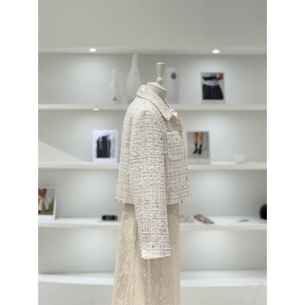 [여주점] 여성 스팽글 포인트 트위드 자켓 (L261MSF008)