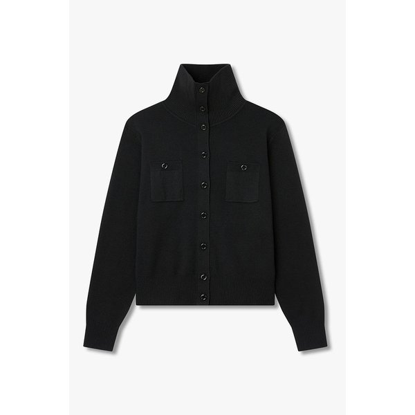 울 블렌드 하이넥 니트 가디건 7125450512199