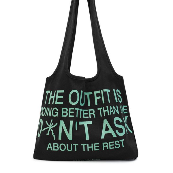 [Ep.02] Over Typo Tote Bag (Black)
