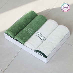 무한타올 믹스 그린 부드러운 세면 타올 180g 산뜻한 그린 컬러