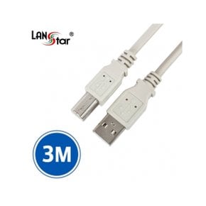 D[10327]USB2.0케이블, A／M-B／M, 3M