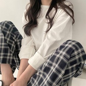 / 랑데뷰 무지 오버핏 트임 긴팔 레이어드 티셔츠