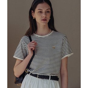 Cotton stripe T-shirt[2color]