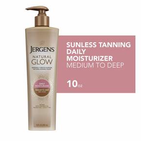 저겐스 내추럴 글로우 태닝 로션 미디움 투 다크 Jergens Tanning Lotion 10oz(295ml)