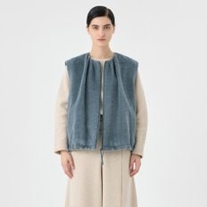 라운드넥 셔링 알파카 베스트 OWVTMK0200