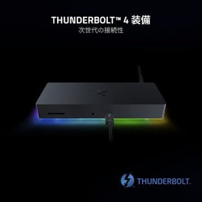 Razer Thunderbolt 4 Dock Chroma Thunderbolt 4 USB-A 3.2 Gen 2 UHS-II SD 3.5mm 90W Chroma