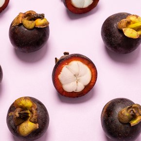 항공수입 태국 망고스틴 생과 1kg (500g 4-8수/2망)