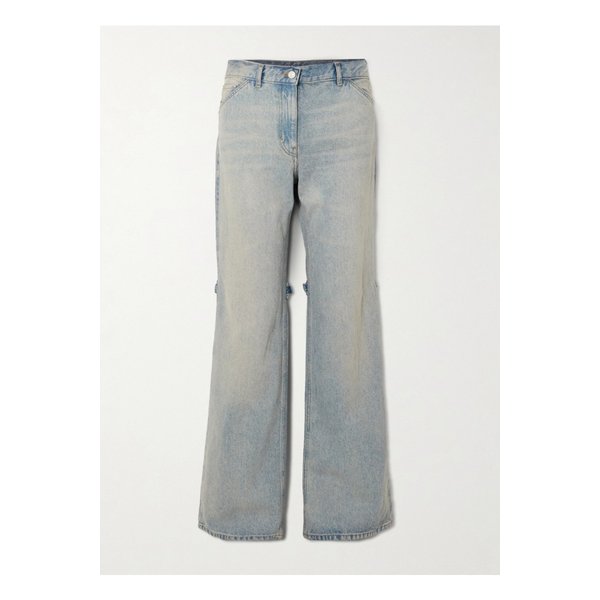 쿠레쥬 세일러 미드라이즈 와이드 레그 진 블루 1647597323774742