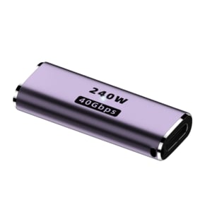 C타입 USB4 젠더 40G PD 240W 스팀덱 노트북 변환 연장 F/F 일자형 젠더