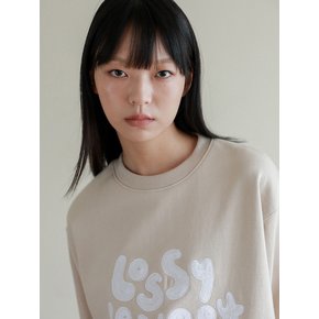 Lossy  1984 Handstitch Sweatshirt_beige