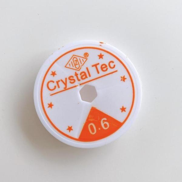 0.6mm 1롤 크리스탈 텍 우레탄 팔찌 줄 투명(1)