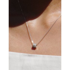 GRANITO DONUT NECKLACE SILVER