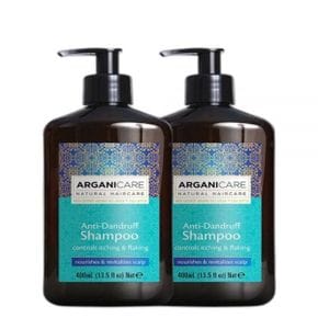 ARGANICARE 아르간 오일&시어버터 안티 비듬 방지 샴푸 400ml*2