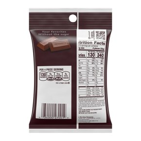 Hershey6X  허쉬  무설탕  초콜릿  캔디바  파티  간식  개별  포장  85g