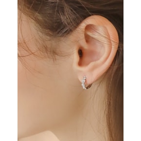 petit heart cubic earring