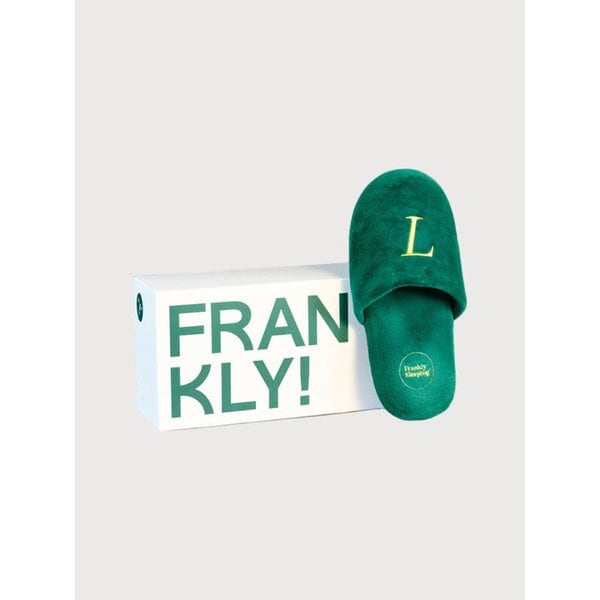 [Box Package] 벨루어 워셔블 홈 오피스 룸슈즈, 딥 그린