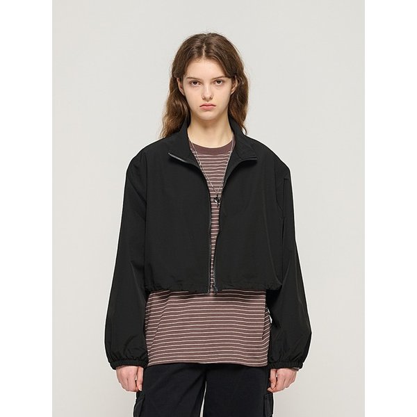 에센셜 스트링 크롭 점퍼 (블랙)