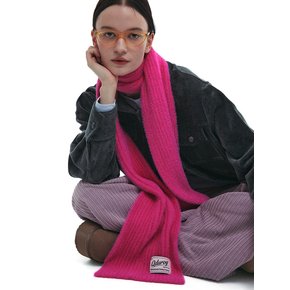 Fluffy Knit Winter Muffler - Flamingo