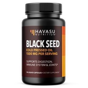 블랙 씨드 오일 액상 캡슐, Havasu Nutrition, 90ct, 하바수 영양 건강식품