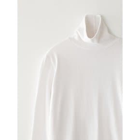 Basic turtle neck T-shirts (Ivory)