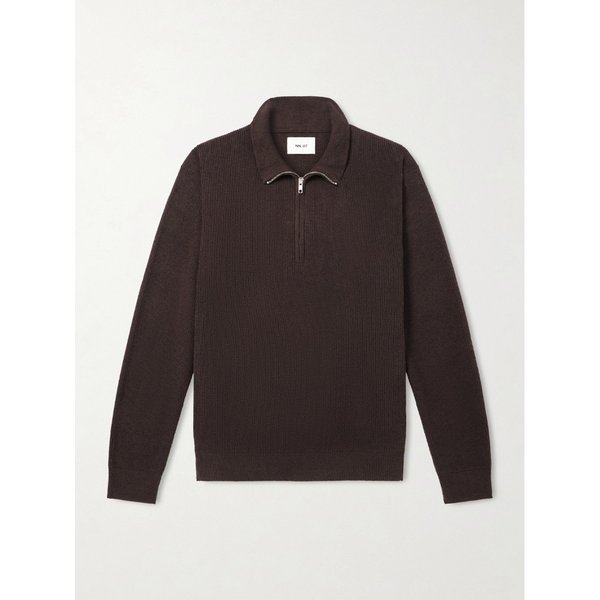 NN.07 대니 6429 리브 니트 하프 집업 스웨터 46376663162930009