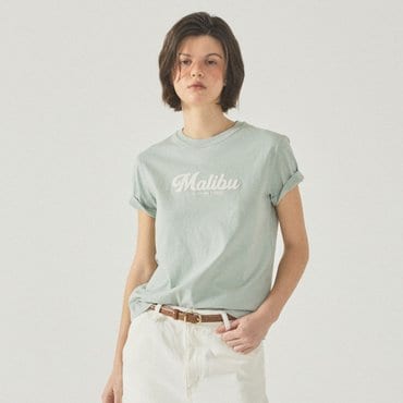 후아유 Malibu Single Patch T-shirt WHRAF2423F