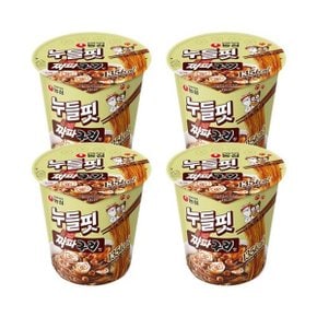 농심 누들핏 짜파구리맛 41.5g x 4개 / 저칼로리 비빔 컵라면