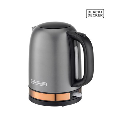 [BLACK+DECKER] 내부스텐 원터치 무선 주전자 전기포트 커피 포트 대용량 1.7L BXEK2001-A