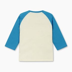 [Online Exclusive] 배색 래글런 티셔츠_QATS05611BL