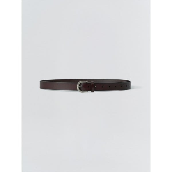 Vintage leather belt_Brown
