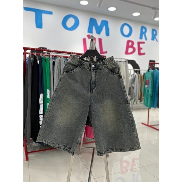 [여주점] 포켓자수데님버뮤다반바지,블루JHZZ81414