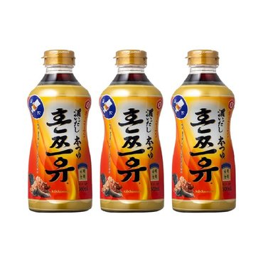 기꼬만 맛있는家  혼쯔유 500ml x 3개