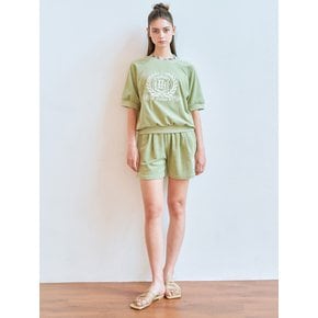 TERRY LOGO HALF PANTS (LIGHT GREEN)