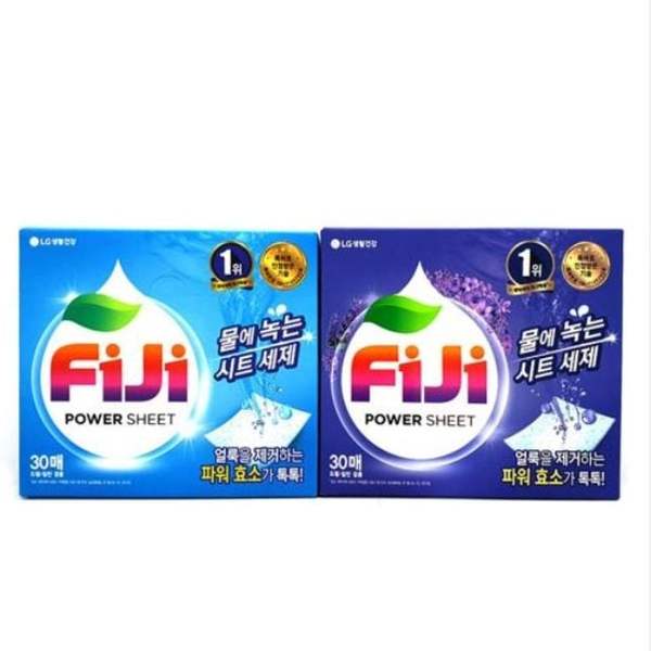 확대된 대표 LG생활건강 파워시트 시트형 세제 물에 녹는 세제
