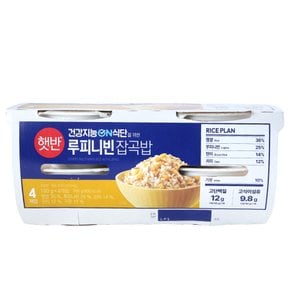 CJ 햇반 라이스플랜 루피니빈잡곡밥 190g*4개