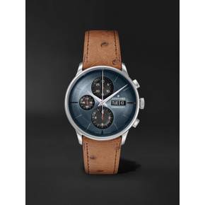 [해외배송] MEISTER CHRONOSCOPE 407 MM 스테인레스 스틸 & 레더 시계 REF 노 27422 B0080392968