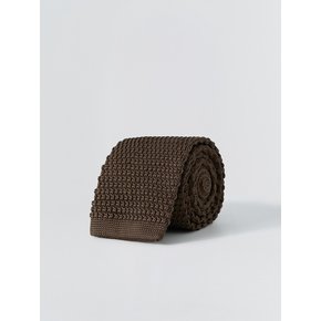 Daily Poly Knit Tie_Choco Brown