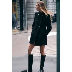 ZARA 자라 울 블렌드 더블 브레스티드 코트 9037/141