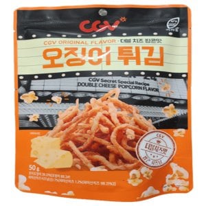 CGV오징어튀김 더블치즈팝콘맛 50g x 6개 (무료배송)