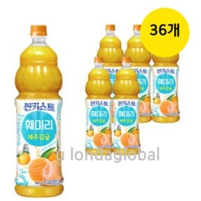 해태 썬키스트 훼미리 제주 감귤 주스 1.5L 36개