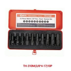 지니어스 임팩육각비트소켓세트 3/8x4-17x52mm 10pcs