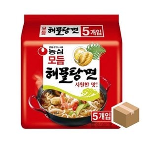 농심 모듬 해물탕면 멀티 125g 5입X8봉 (W9715D5)