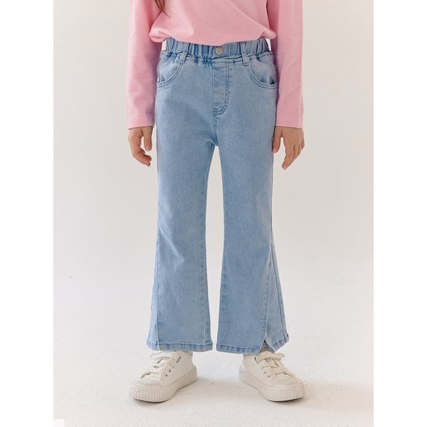 스플릿 부츠컷 데님팬츠