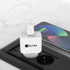 C타입 초고속 가정용 충전기 어댑터 USB 1포트 케이블포함 QC3.0 ATC-QC1P
