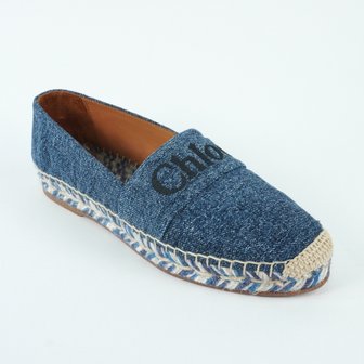 끌로에 데님 에스퍄듀 플랫 DENIM 36 명품 선물 CHC23U835CU45D